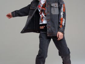 Куртка текстильная джинсовая для мальчиков