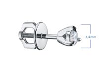 Пусеты из белого золота с бриллиантами э4701пс05112600