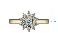 Классическое кольцо из желтого золота э0312кц07153800_white