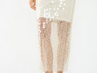 Юбка миди с пайетками, Желтый