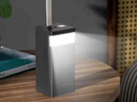 Внешний аккумулятор Hoco J86 40000mAh Micro USB/2xType-C/2xUSB/LED-фонарик (черный)