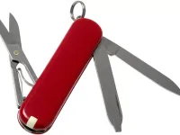 Нож перочинный Victorinox Classic SD Colors, Style Icon (0.6223.G) красный, 7 функций 58мм