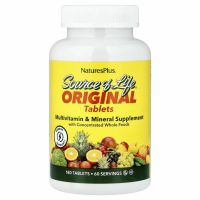 NaturesPlus, Source of Life, мультивитаминная и минеральная добавка с цельными пищевыми концентратами, 180 таблеток
