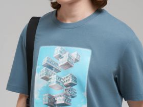 Футболка прямого кроя из хлопкового джерси