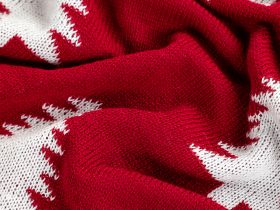 Плед Abete rosso, красный