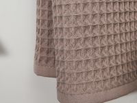 Полотенце вафельное Lorgo, коричневое