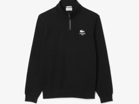 Свитшот Lacoste унисекс с застежкой-молнией с высоким воротом