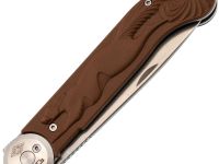 Складной нож Перемен Мысь SW, сталь 8Cr14MoV, рукоять FRN, коричневый