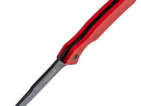 Складной нож Mr.Blade Hellcat Mini blackwash, сталь VG-10, рукоять Red G10