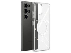 Чехол-накладка KWI-NI Magsafe для Samsung Galaxy S26 силиконовый (прозрачный)