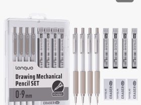 Набор 11 предметов Languo, (карандаши мех.0,9 мм, грифели, ластики)