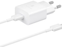 Зарядное устройство Samsung EP-T1510XWEGEU USB-C с кабелем USB-C 15 Вт Белое