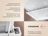 Телескопическая вытяжка Hansa OTP6233WH