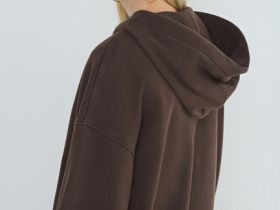 Толстовка объёмного силуэта, Коричневый