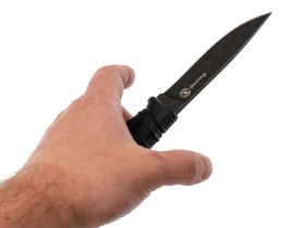Нож Финский, сталь AUS-8 SW черный, Кизляр