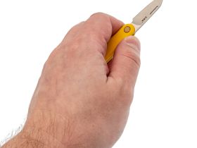 Складной нож Sanrenmu 325S-GY2, сталь 12C27, рукоять G10, желтый