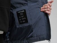 Пуховик с воротником-стойкой и съемным капюшоном