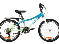 Детский велосипед Novatrack Katrina 20 V-Brake, год 2025, цвет Голубой-Зеленый