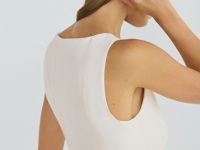 Топ с баской, Бежевый