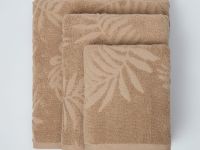 Полотенце махровое Тропико/Tropico, бежевое