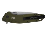 Полуавтоматический складной нож Kershaw Dividend, сталь композит CPM D2/N690, рукоять алюминий, олива