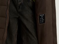 Пуховое пальто с капюшоном