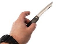 Нож складной Higonokami Nagao Kanekoma, 100мм, сталь SK-5 3 слоя, рукоять сталь черная