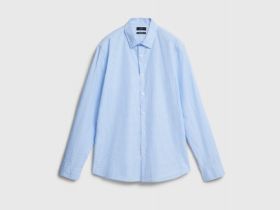 Рубашка в клетку виши, Голубой