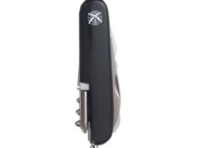 Нож перочинный Stinger 89 мм, 15 функций, черный