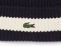 Вязаная шапка-бини Lacoste из шерсти