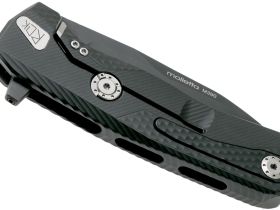 Нож складной LionSteel ROK A BB, сталь Black DLC-Coated Bhler M390, рукоять алюминий, чёрный