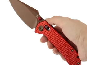 Складной нож Tenable Fenrir, сталь Nitro-V, рукоять алюминий, красный