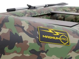 Гребная лодка ПВХ MAGNUM PRO 300 (Камуфляж) гребная, с возможностью установки транца (2024)