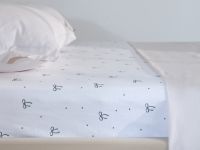 Простыня Графитовый бант