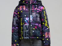 Куртка текстильная с полиуретановым покрытием для девочек