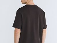 Футболка из гладкого хлопка, Коричневый