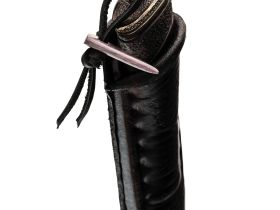 Авторский нож Сварог, сталь мозаичный дамаск, подарочная шкатулка