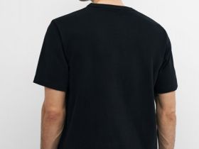 Базовая футболка из хлопка, Черный