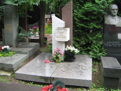 Могила -  Папанин Иван Дмитриевич (1894-1986), дважды Герой Советского Союза, контр-адмирал