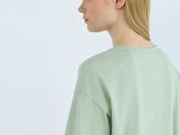 Футболка оверсайз из хлопка, Зеленый