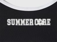 Купальник раздельный для девочек, Черный