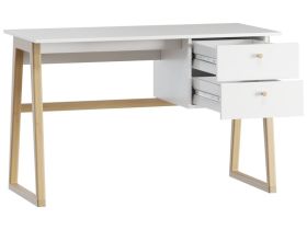 Письменный стол Берлин-3 120x56 Белый/Натуральный