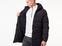 Мужской стёганый пуховик Lacoste с капюшоном