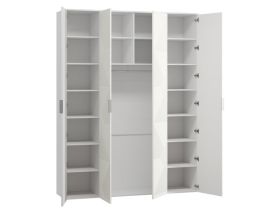 Распашной шкаф Шелтон 4-183x240 Белый