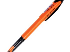 Роллер Uni-Ball AIR UBA-188E 0,5 мм, синий, корпус оранжевый