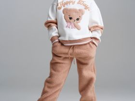 Комплект трикотажный для девочек: толстовка, брюки для эпизодической носки