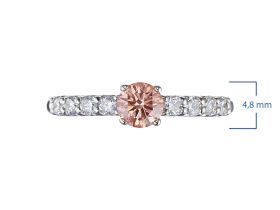 Кольцо из белого золота э4012кц05166500_pink
