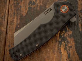 Складной нож CJRB Crag, сталь D2, рукоять G10, черный
