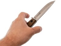 Походный нож General X1 RedSteel, сталь AUS-8 SW, рукоять орех