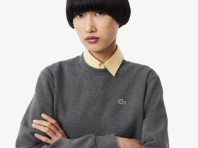 Женский свитшот Lacoste из смеси органического хлопка